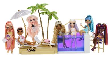 Rainbow High, Pool & Beach Club, zestaw z basenem zmieniającym kolory