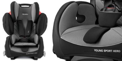 Recaro, Young Sport Hero Prime, fotelik samochodowy, 9-36 kg, Silent Grey