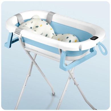 Ricokids, RK-287, wanienka składana ze stelażem, termometrem i wkładką, biało-niebieska