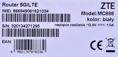 Router Zte Mc888 5g Stacjonarny