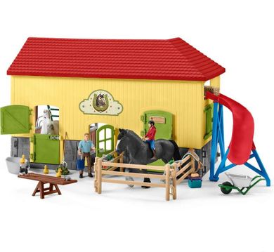 Schleich, Farm World, Końska stajnia, zestaw, 42485