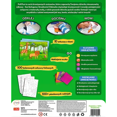 Skillmatics, Foil Fun, Świat Zwierząt, zestaw artystyczny