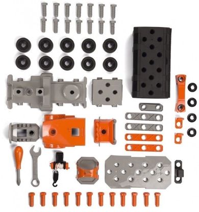 Smoby, Black&Decker, ciężarówka z walizką z narzędziami 2w1