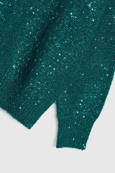 Sweter damski, zielony, Moodo