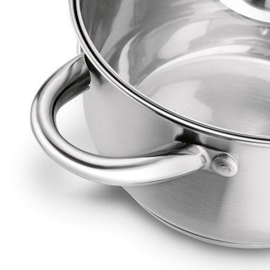 Tadar, garnek stalowy z pokrywką 18 cm, 2.6l, Cori