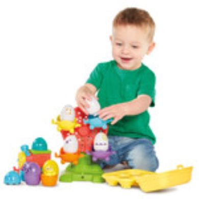 Tomy, Toomies, pociąg z jajeczkami 2w1, zabawka interaktywna