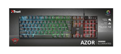 Trust, Azor Gaming Keyboard Us, klawiatura, GXT835
