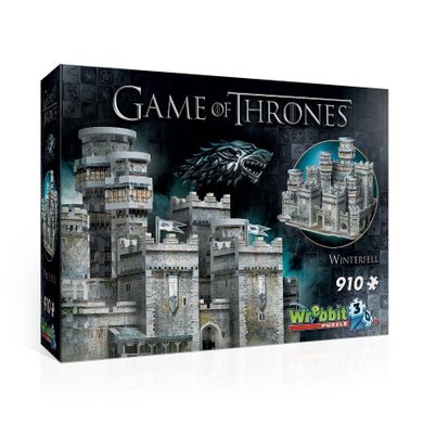 Wrebbit, Gra o tron, Winterfell, puzzle 3D, 910 elementów