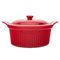 Altom Design, Red Chilli, naczynie ceramiczne do zapiekania z pokrywką, 27,5-22,5-12 cm, 2,2l