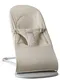 BabyBjörn, Balance Soft Woven/Jersey, leżaczek bujaczek, piaskowoszary