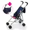 Bayer Design, Buggy, wózek spacerówka dla lalek z torbą, niebieski