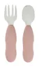 Beaba, zestaw pierwszych sztućców ze stali nierdzewnej, cotton candy