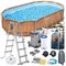 Bestway, basen ogrodowy, stelażowy, zestaw 13w1, 610-366-122 cm
