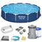 Bestway, basen ogrodowy, stelażowy, zestaw 7w1, 366-76 cm
