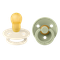 Bibs, Colour, smoczek uspokajający, kauczuk Hevea, Ivory&Sage, rozmiar 3, 2 szt.