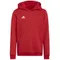 Bluza chłopięca z kapturem, czerwona, Adidas Entrada 22