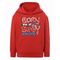 Bluza chłopięca z kapturem, czerwona, Tup Tup