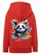 Bluza chłopięca z kapturem, rozpinana, czerwona, Tup Tup