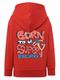Bluza chłopięca z kapturem, rozpinana, czerwona, Tup Tup