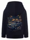 Bluza chłopięca z kapturem, rozpinana, granatowa, Tup Tup