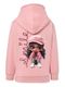 Bluza dziewczęca z kapturem, rozpinana, różowa, Tup Tup