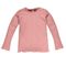 Bluzka dziewczęca z długim rękawem, prążkowana, różowa, Pinokio
