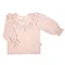 Bluzka dziewczęca z długim rękawem, różowa, Nicol