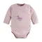 Body dziewczęce z długim rękawem, różowe, Eevi