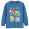 Cool Club, Bluzka chłopięca z długim rękawem, niebieska, Super Mario