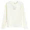 Cool Club, Bluzka dziewczęca z długim rękawem, prążkowana, ecru