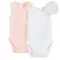Cool Club, Body dziewczęce bez rękawów, prążkowane, różowe, białe, zestaw, 2 szt.