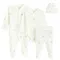 Cool Club, Komplet niemowlęcy, Body z długim rękawem, Pajac, Półśpiochy, Czapka, biały