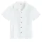 Cool Club, Koszula chłopięca z krótkim rękawem, regular, muślinowa, biała