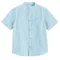 Cool Club, Koszula chłopięca z krótkim rękawem, z lnem, regular, niebieska