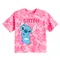 Cool Club, Luźny t-shirt dziewczęcy, różowy fluo, Lilo i Stitch