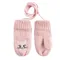 Cool Club, Rękawiczki dziewczęce na sznurku, różowe