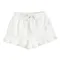 Cool Club, Spódnico-spodenki dziewczęce z lnem, białe