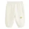 Cool Club, Spodnie dresowe chłopięce, baggy, ocieplane, ecru