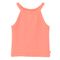 Cool Club, T-shirt dziewczęcy bez rękawów, prążkowany, pomarańczowy fluo