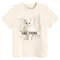 Cool Club, T-shirt dziewczęcy, beżowy