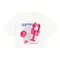 Cool Club, T-shirt dziewczęcy, crop top, biały