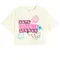 Cool Club, T-shirt dziewczęcy, crop top, ecru, SmileyWorld