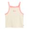 Cool Club, Top dziewczęcy, prążkowany, beżowy