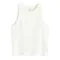 Cool Club, Top dziewczęcy, prążkowany, biały