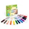 Crayola, Mini Kids, zmywalne flamastry z płaską końcówką odporną na nacisk, 12 szt.