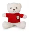 Daffi, miś biały w sweterku, maskotka, czerwony, 22 cm