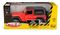 Daffi, MSZ, Jeep Wrangler, pojazd, model metalowy, czerwony, 1:32