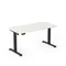 Entelo, Axio, biurko elektryczne regulowane, rozmiar 3-4, 120-60 cm, biały