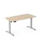 Entelo, Axio, biurko elektryczne regulowane, rozmiar 3-4, 120-60 cm, brzoza