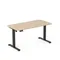 Entelo, Axio, biurko elektryczne regulowane, rozmiar 3-4, 120-60 cm, brzoza